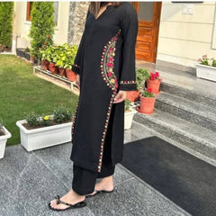 Premium Embroidery Cotton Co-ord Set