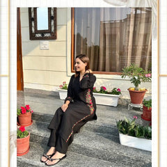 Premium Embroidery Cotton Co-ord Set