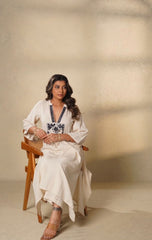 Women mul cotton kurti pant thread embroidery casual ethnic wear India Resshaa online