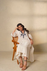 Thread embroidery mul cotton kurti set women casual daily ethnic Resshaa Jaipur buy online