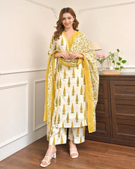 Sunlit cotton suit neckline and embroidery detail