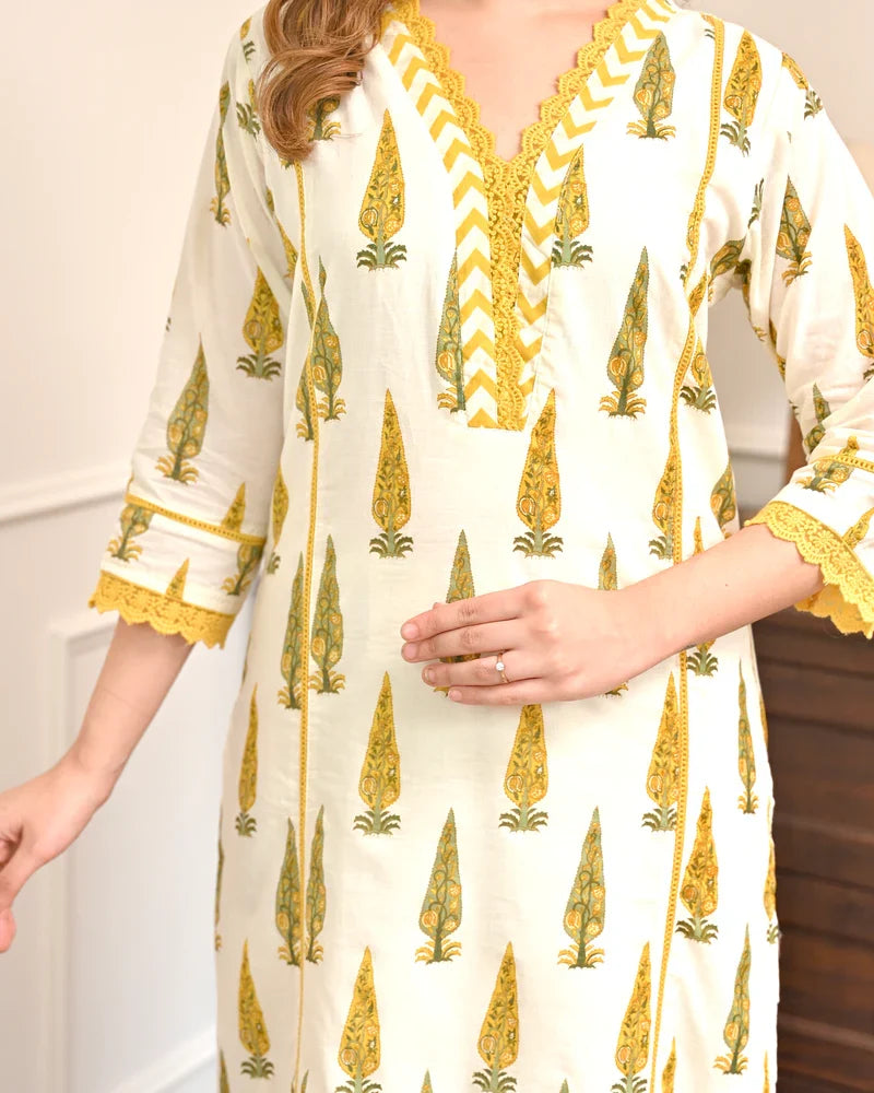 Sunlit bloom cotton suit sleeve and fabric texture close-up