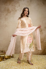 Resshaa silk kurta set for women fully lined 3 piece ethnic wear wedding guest outfit