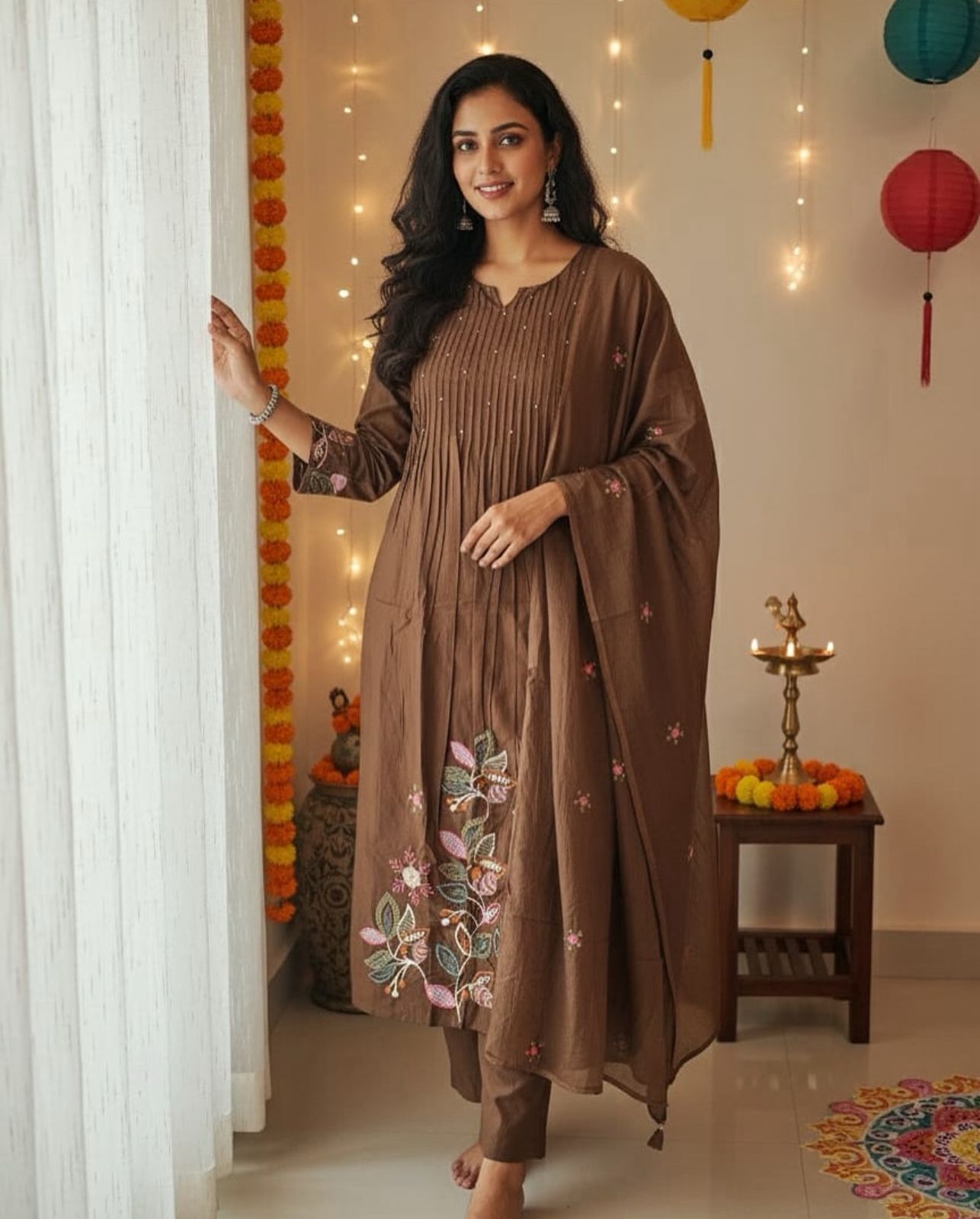 Resshaa cotton suit set women embroidery ethnic wear new colour collection Jaipur handcrafted