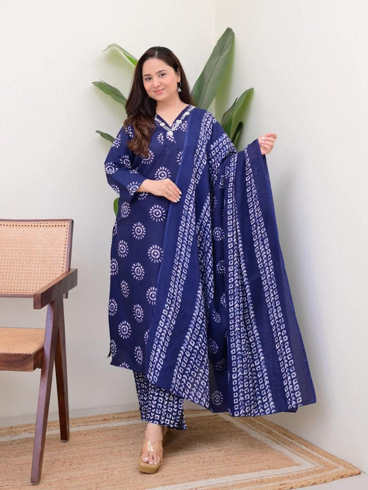 Floral print flared kurta set for women festival special ethnic wear by Resshaa Jaipur online