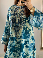 Premium Digital Print Kurta Pant Set