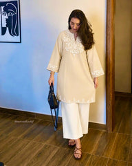 Resshaa pure mul cotton coord set women Jaipur handcrafted embroidery pocket ethnic wear online