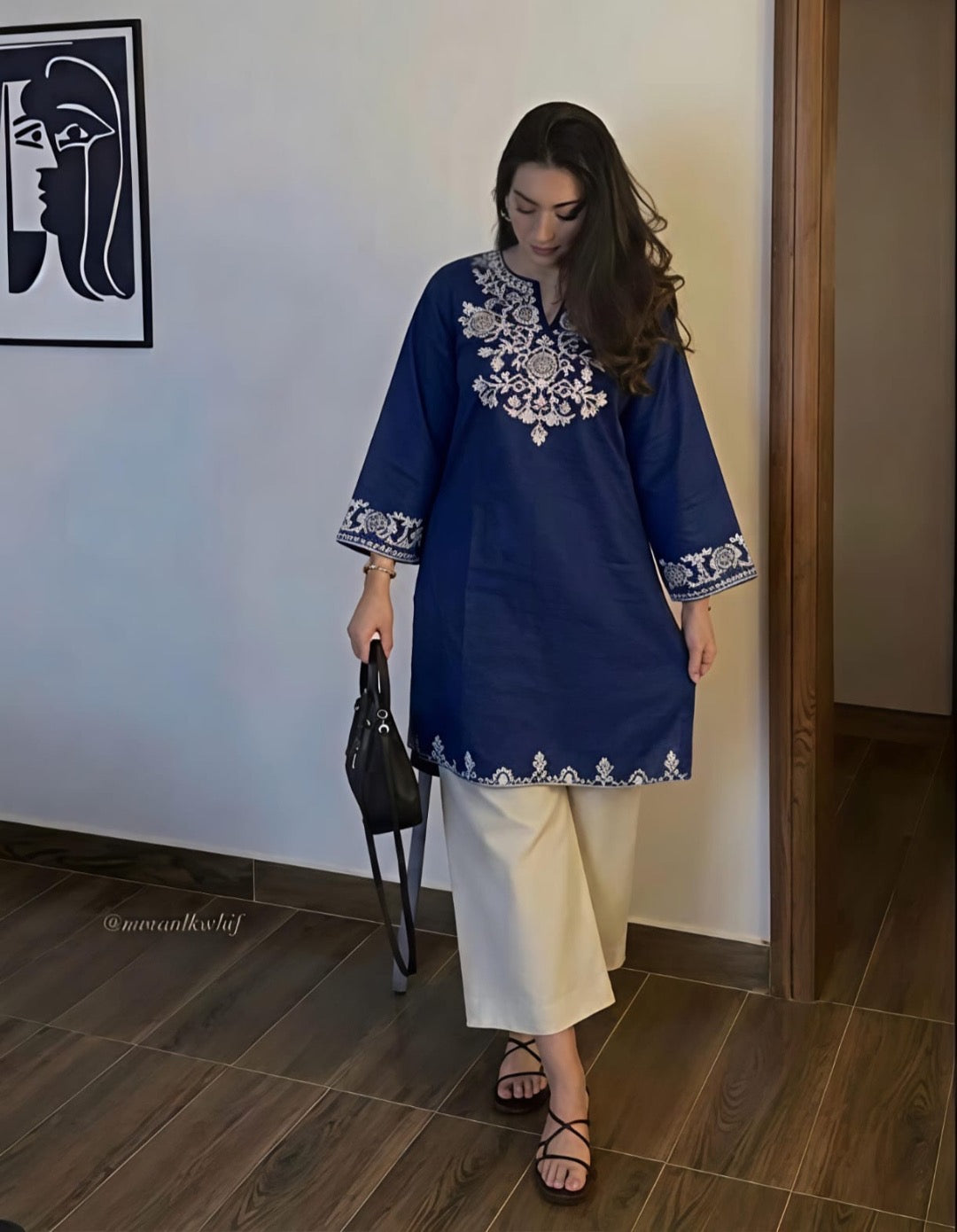 Mul cotton embroidered coord set women casual summer ethnic wear Jaipur collection India
