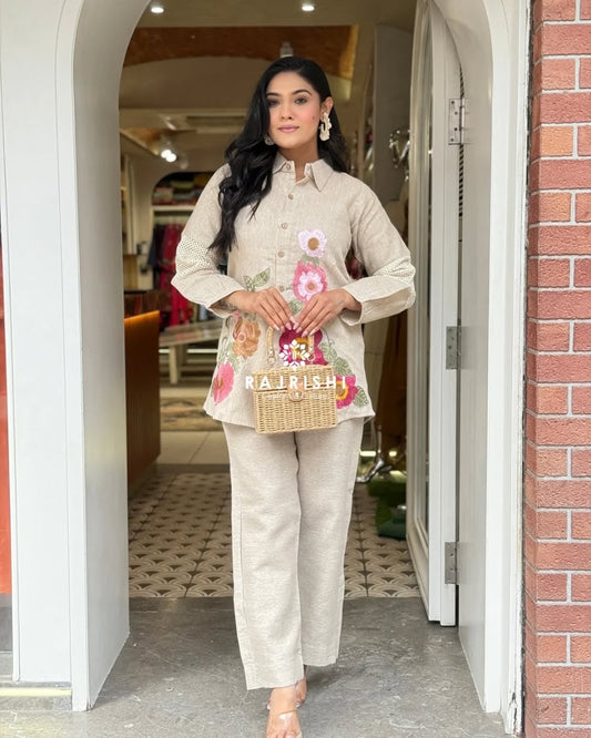 Premium Co-ord Set with detailed Embroidery