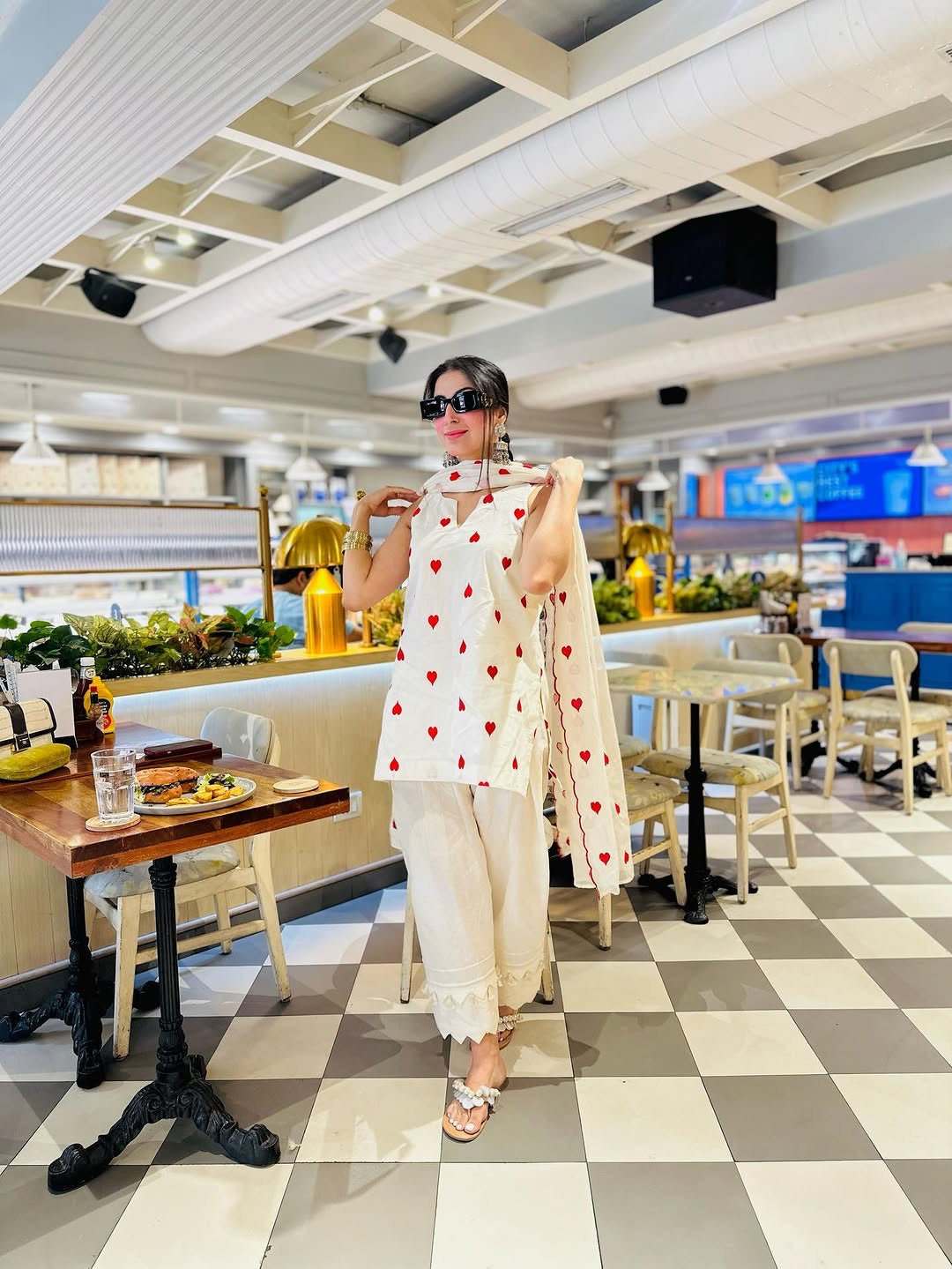 Resshaa summer cotton 2 piece coord set women breathable hot weather ethnic wear buy online