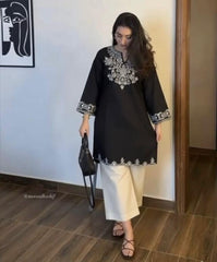 Women mul cotton coord set with pocket embroidery summer casual ethnic wear Resshaa Jaipur