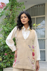 Cotton shirt pant set for women vacation casual daily wear coord set online Resshaa