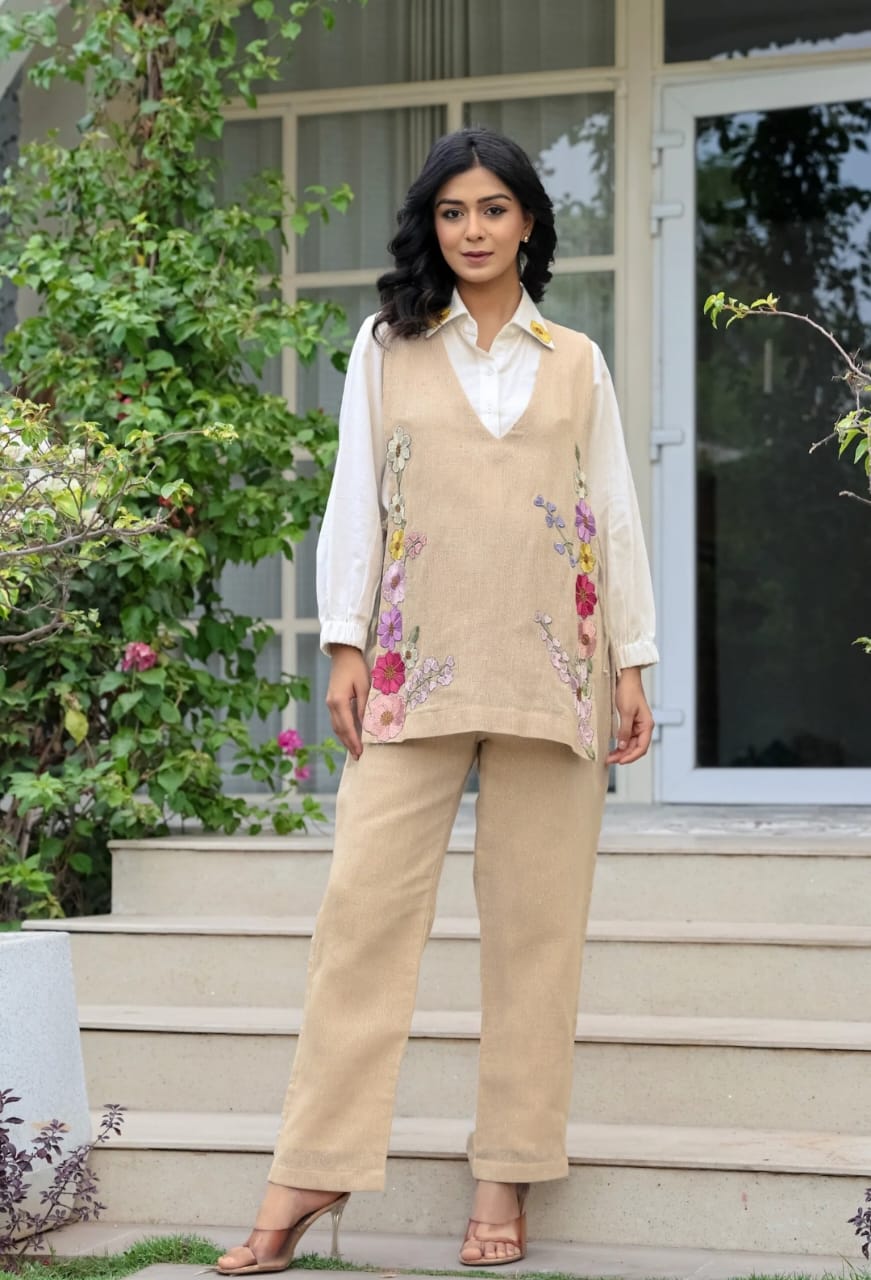 Premium cotton 60x60 shirt pant coord set women daily ethnic wear Jaipur collection