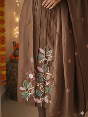 Women ethnic cotton suit set with embroidery new colour festive daily wear online India
