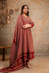Heavy embroidery dhabu cotton suit set women festive daily wear buy online Resshaa