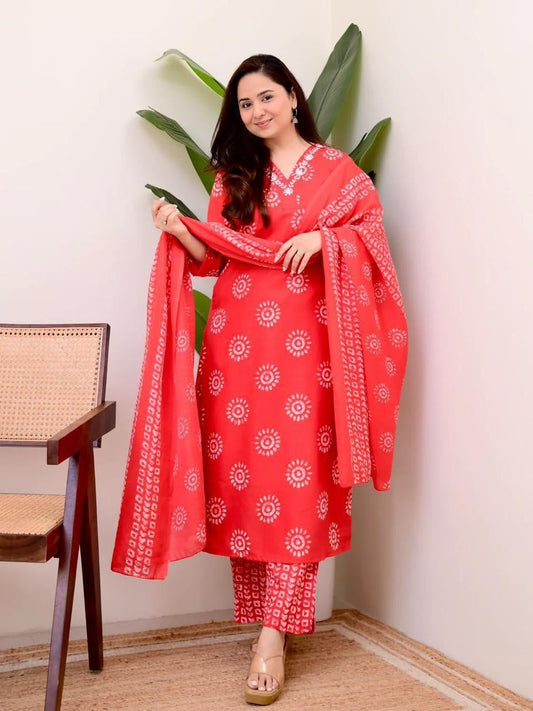 Women floral printed kurta pant set traditional ethnic wear by Resshaa Jaipur buy online India